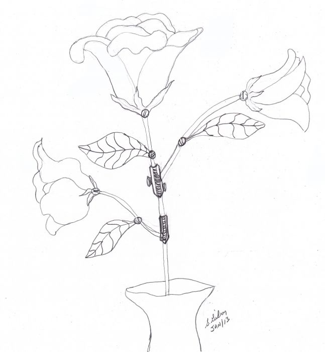 Steampunk rose by Sally Gilroy